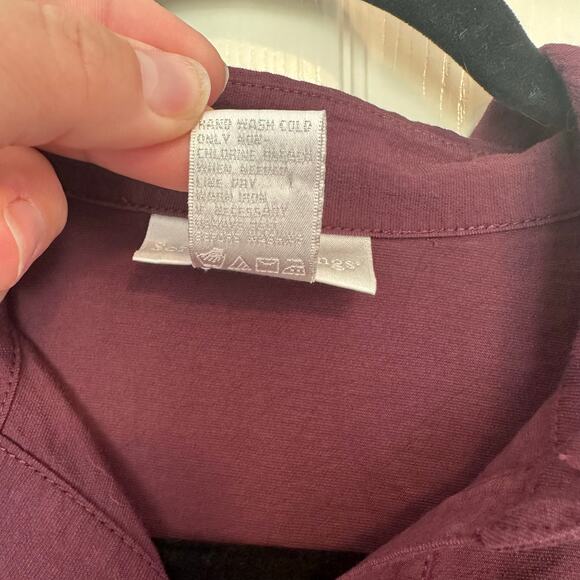 Soft Surroundings Women’s Long-Sleeve Button-Down Belted Maxi Dress Size XS - Picture 8 of 8